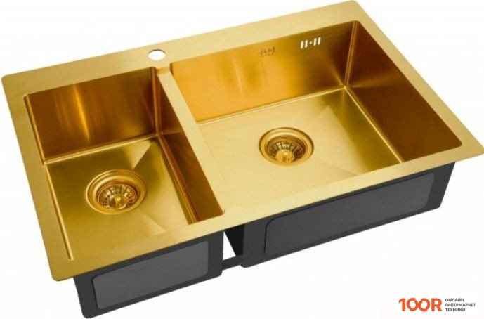 Кухонная мойка ZorG INOX-PVD 78-2-51R BRONZE (140168)