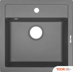 Кухонная мойка ZorG COMO 51 (СЕРЫЙ БЕТОН) (140142)