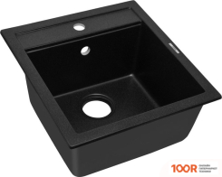 Кухонная мойка ZorG COMO 46 (ЧЕРНЫЙ ОПАЛ) (140141)