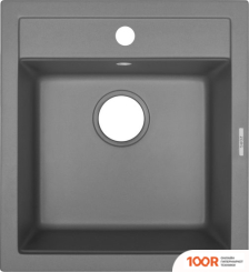 Кухонная мойка ZorG COMO 46 (СЕРЫЙ БЕТОН) (140137)