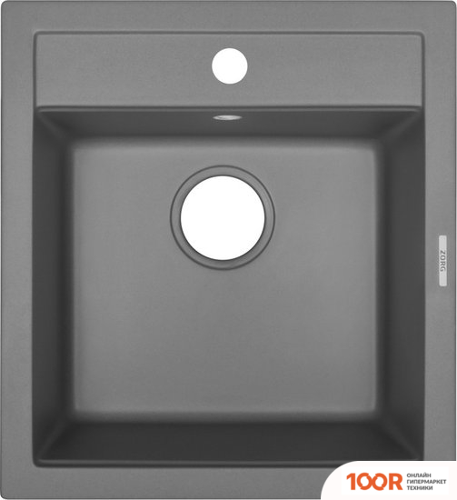 Кухонная мойка ZorG COMO 46 (СЕРЫЙ БЕТОН) (140137)