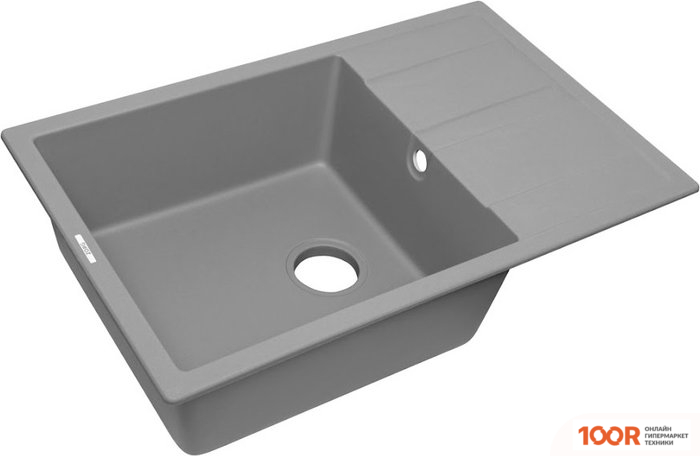 Кухонная мойка ZorG APOLLO 78 (СЕРЫЙ БЕТОН) (140129)