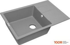 Кухонная мойка ZorG APOLLO 78 (СЕРЫЙ БЕТОН) (140129)