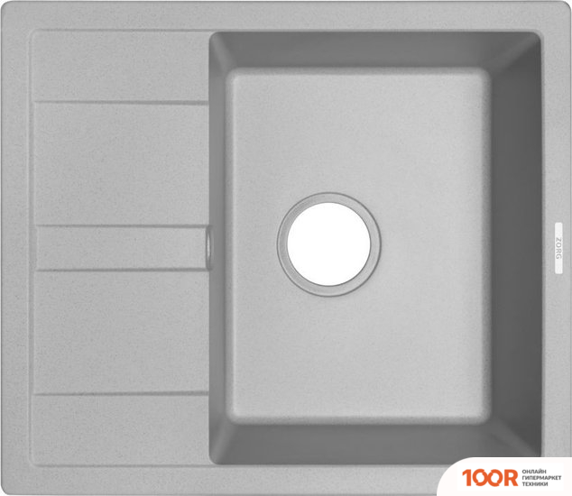 Кухонная мойка ZorG APOLLO 58 (СЕРЫЙ ЖЕМЧУГ) (140108)