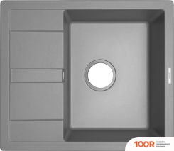 Кухонная мойка ZorG APOLLO 58 (СЕРЫЙ БЕТОН) (140107)