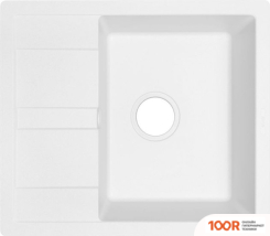 Кухонная мойка ZorG APOLLO 58 (БЕЛЫЙ КАМЕНЬ) (140102)