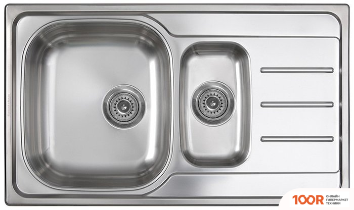 Кухонная мойка Zigmund & Shtain RECHTECK 860D.8 (ПОЛИРОВАННАЯ) (140095)