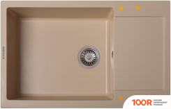 Кухонная мойка Zigmund & Shtain RECHTECK 780.490 (ТОПЛЕНОЕ МОЛОКО) (140087)