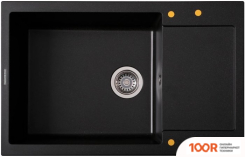 Кухонная мойка Zigmund & Shtain RECHTECK 780.490 (ТЕМНАЯ СКАЛА) (140086)