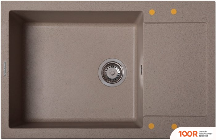Кухонная мойка Zigmund & Shtain RECHTECK 780.490 (РЕЧНОЙ ПЕСОК) (140085)
