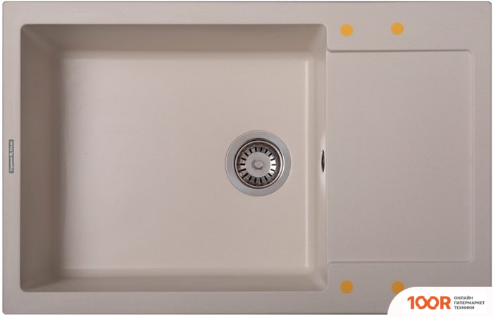 Кухонная мойка Zigmund & Shtain RECHTECK 780.490 (ИНДИЙСКАЯ ВАНИЛЬ) (140080)