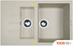 Кухонная мойка Zigmund & Shtain RECHTECK 775.2 (РЕЧНОЙ ПЕСОК) (140066)