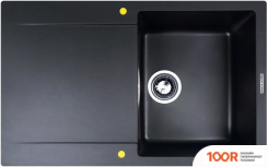 Кухонная мойка Zigmund & Shtain RECHTECK 775 (ЧЕРНЫЙ БАЗАЛЬТ) (140059)