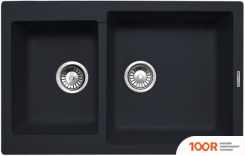 Кухонная мойка Zigmund & Shtain RECHTECK 400.275 (ЧЕРНЫЙ БАЗАЛЬТ) (140046)