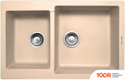 Кухонная мойка Zigmund & Shtain RECHTECK 400.275 (ТОПЛЕНОЕ МОЛОКО) (140045)