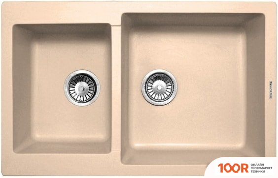 Кухонная мойка Zigmund & Shtain RECHTECK 400.275 (ТОПЛЕНОЕ МОЛОКО) (140045)