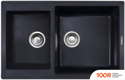 Кухонная мойка Zigmund & Shtain RECHTECK 400.275 (ТЕМНАЯ СКАЛА) (140044)