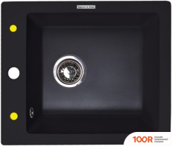 Кухонная мойка Zigmund & Shtain PLATZ 425 (ЧЕРНЫЙ БАЗАЛЬТ) (140021)