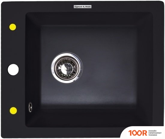 Кухонная мойка Zigmund & Shtain PLATZ 425 (ЧЕРНЫЙ БАЗАЛЬТ) (140021)