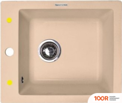 Кухонная мойка Zigmund & Shtain PLATZ 425 (ТОПЛЕНОЕ МОЛОКО) (140020)