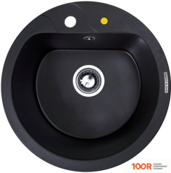 Кухонная мойка Zigmund & Shtain KREIS 505F (ЧЕРНЫЙ БАЗАЛЬТ) (139990)