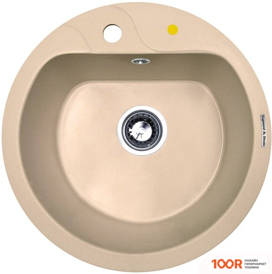 Кухонная мойка Zigmund & Shtain KREIS 505F (ТОПЛЕНОЕ МОЛОКО) (139989)