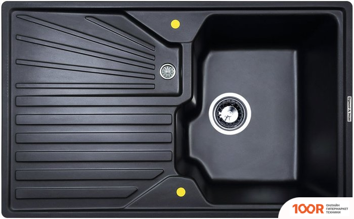 Кухонная мойка Zigmund & Shtain KASKADE 800 (ЧЕРНЫЙ БАЗАЛЬТ) (139947)