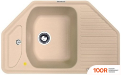 Кухонная мойка Zigmund & Shtain ECKIG 800 (ТОПЛЕНОЕ МОЛОКО) (139937)