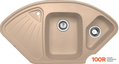 Кухонная мойка Zigmund & Shtain ECKIG 1000.2 (ТОПЛЕНОЕ МОЛОКО) (139929)