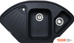 Кухонная мойка Zigmund & Shtain ECKIG 1000.2 (ТЕМНАЯ СКАЛА) (139928)