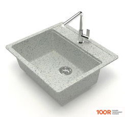 Кухонная мойка Zett Lab 9/Q10 (СВЕТЛО-СЕРЫЙ) (139916)