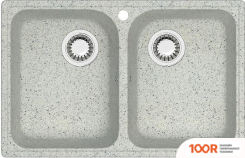 Кухонная мойка Zett Lab 260/Q10 (СВЕТЛО-СЕРЫЙ) (139878)