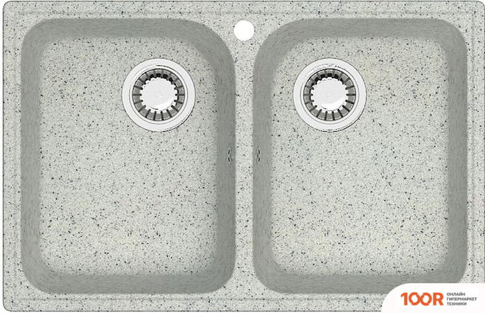 Кухонная мойка Zett Lab 260/Q10 (СВЕТЛО-СЕРЫЙ) (139878)