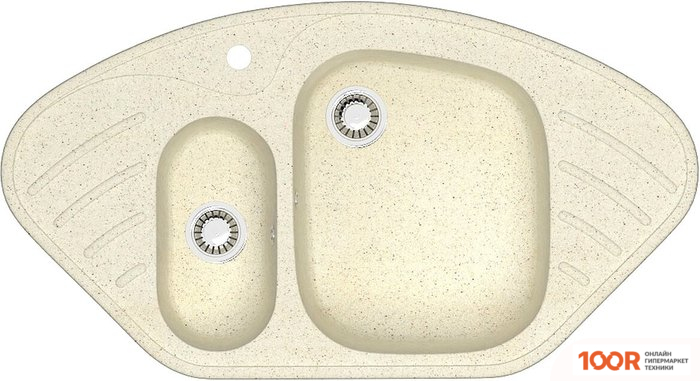 Кухонная мойка Zett Lab 23/Q2 (БЕЖЕВЫЙ) (139871)