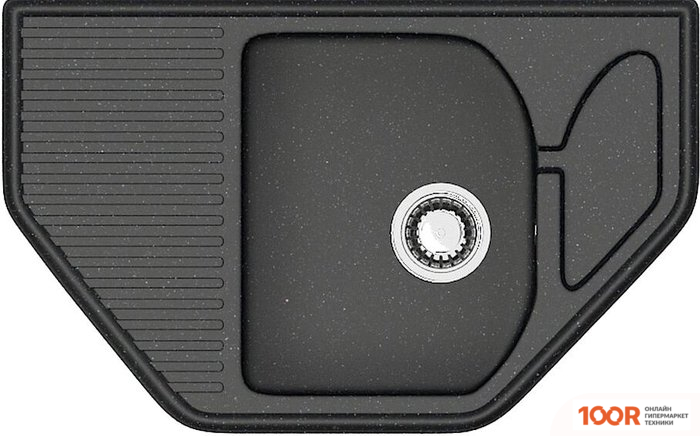 Кухонная мойка Zett Lab 22/Q4 (ЧЕРНЫЙ) (139864)