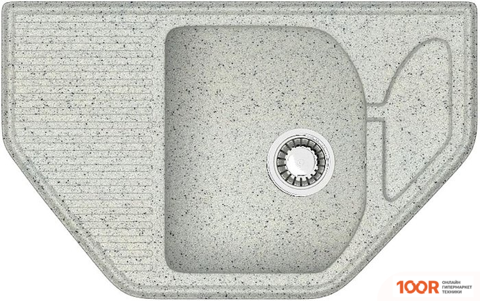 Кухонная мойка Zett Lab 22/Q10 (СВЕТЛО-СЕРЫЙ) (139862)