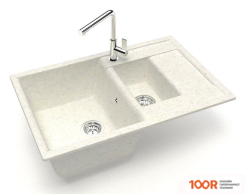 Кухонная мойка Zett Lab 210/Q7 (ХЛОПОК) (139858)