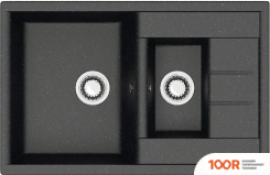 Кухонная мойка Zett Lab 210/Q4 (ЧЕРНЫЙ) (139856)