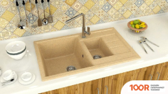 Кухонная мойка Zett Lab 210/Q10 (СВЕТЛО-СЕРЫЙ) (139854)