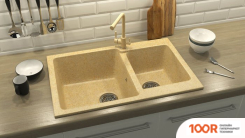 Кухонная мойка Zett Lab 191/Q5 (ПЕСОК) (139849)