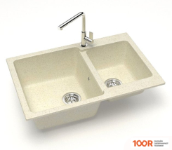 Кухонная мойка Zett Lab 191/Q2 (БЕЖЕВЫЙ) (139847)