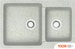 Кухонная мойка Zett Lab 191/Q10 (СВЕТЛО-СЕРЫЙ) (139846)