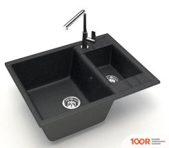 Кухонная мойка Zett Lab 190/Q4 (ЧЕРНЫЙ) (139840)