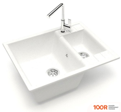 Кухонная мойка Zett Lab 190/Q1 (БЕЛЫЙ ЛЕД) (139837)