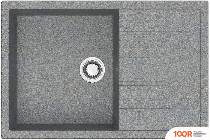 Кухонная мойка Zett Lab 161/Q8 (ТЕМНО-СЕРЫЙ) (139835)