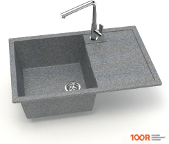 Кухонная мойка Zett Lab 161/Q8 (ТЕМНО-СЕРЫЙ) (139835)