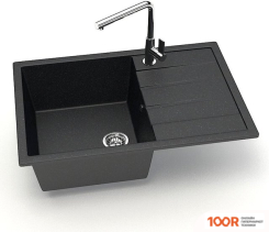 Кухонная мойка Zett Lab 161/Q4 (ЧЕРНЫЙ) (139832)