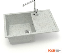 Кухонная мойка Zett Lab 161/Q10 (СВЕТЛО-СЕРЫЙ) (139830)