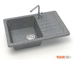 Кухонная мойка Zett Lab 16/Q8 (ТЕМНО-СЕРЫЙ) (139827)