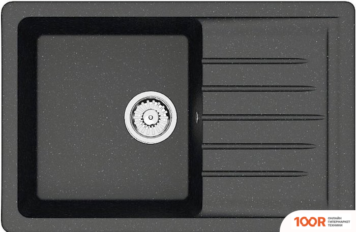Кухонная мойка Zett Lab 16/Q4 (ЧЕРНЫЙ) (139824)